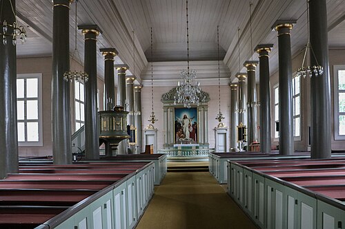 Backaryds kyrka, interno
