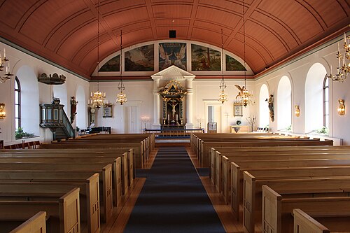 Ränneslövs kyrka, interno
