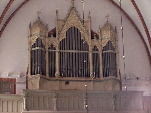 Bunkeflo kyrka, interno