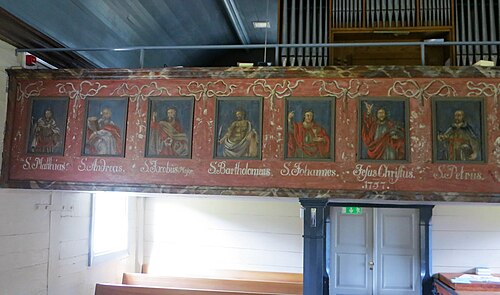 Norra Hestra kyrka, intérieur
