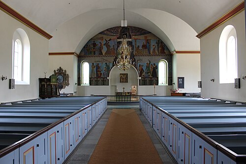Oppmanna Kyrka, interno