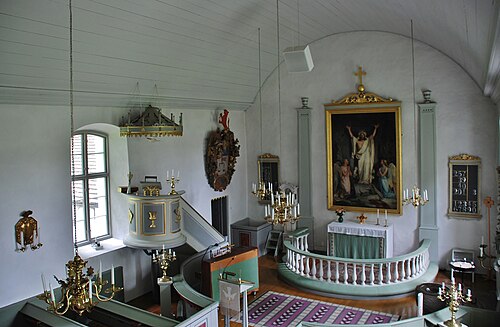 Ormesberga kyrka, interno