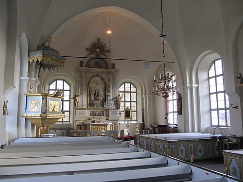 Attmars kyrka, intérieur