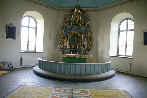 Karleby kyrka, interno