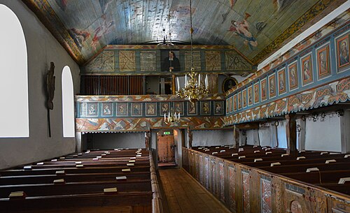 Sjösås gamla kyrka, interno