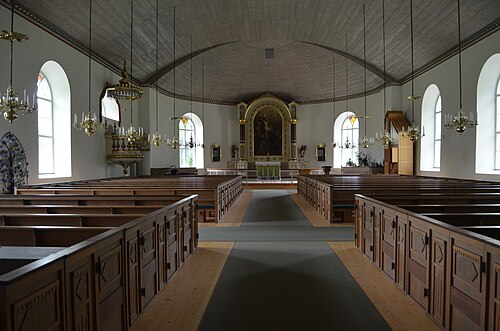 Södra Unnaryds kyrka, intérieur