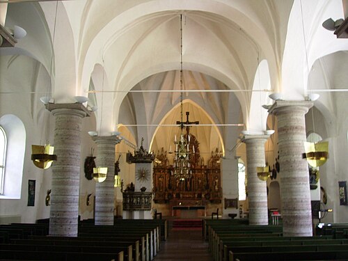 Alla Helgona kyrka, intérieur