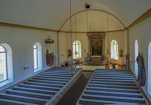Dädesjö nya kyrka, interno