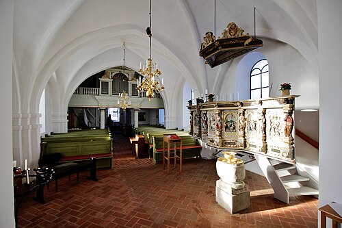 Hammarlunda kyrka, interno