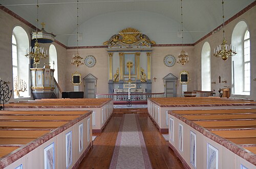 Krokstads kyrka, intérieur