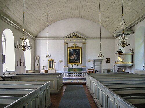 Södra Solberga kyrka, interno