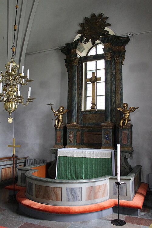 Tegelsmora kyrka, interno