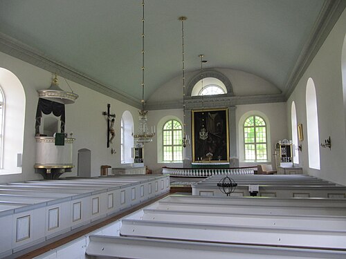 Asa kyrka, interno