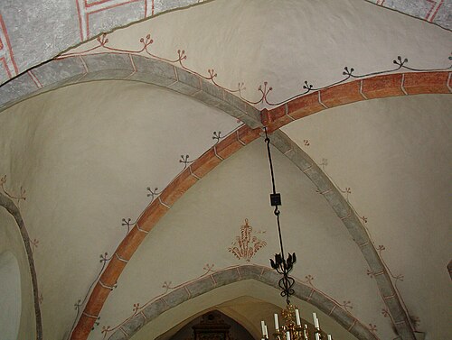 Burlövs gamla kyrka, interno