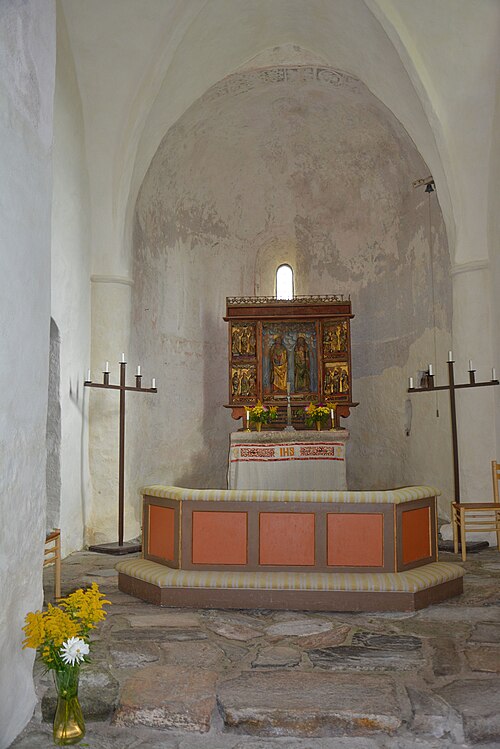 Hemmesjö gamla kyrka, intérieur