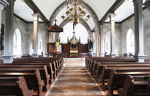 Lyngby kyrka, intérieur