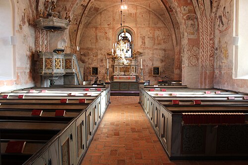 Ekeby kyrka, interno