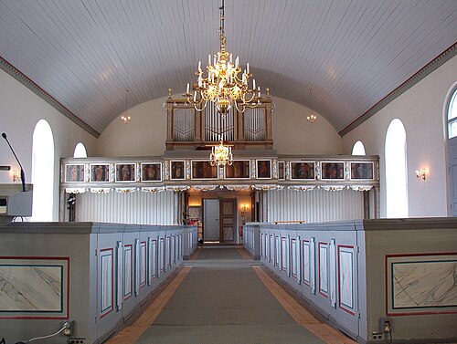Valla kyrka, intérieur