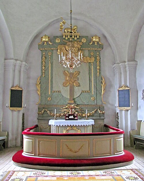 Himmeta kyrka, intérieur