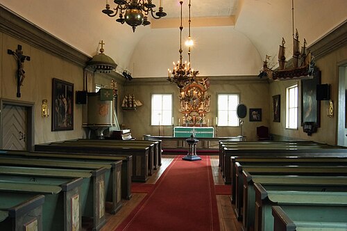 Djurö kyrka, interno