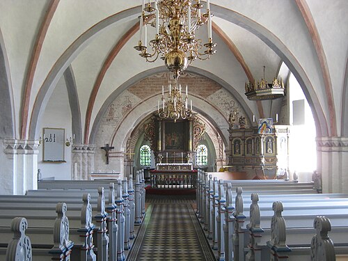 Maglehems kyrka, interno