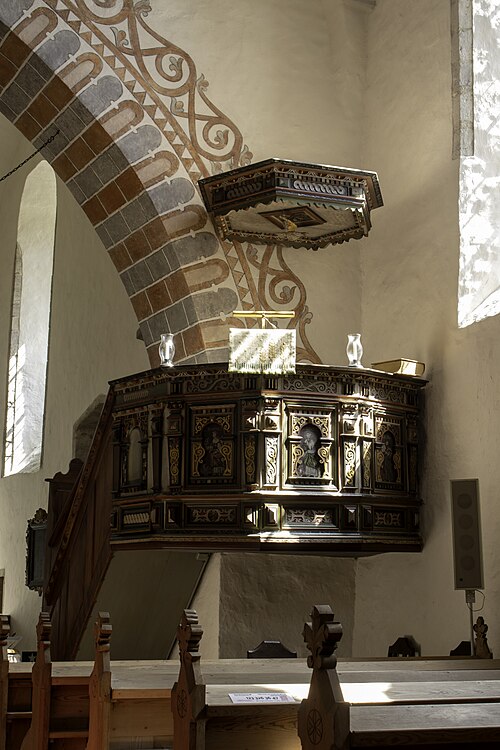 Lokrume kyrka, intérieur