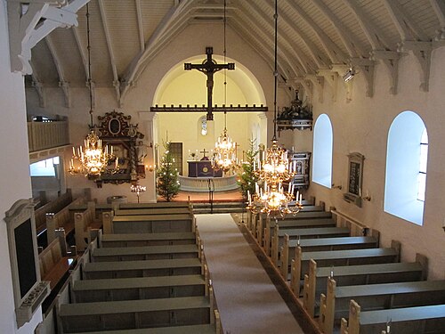 Verums kyrka, interno