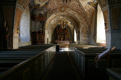 Kungslena kyrka, interno