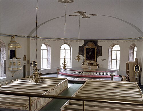 Fristads kyrka, interno