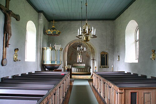 Hylletofta kyrka, interno