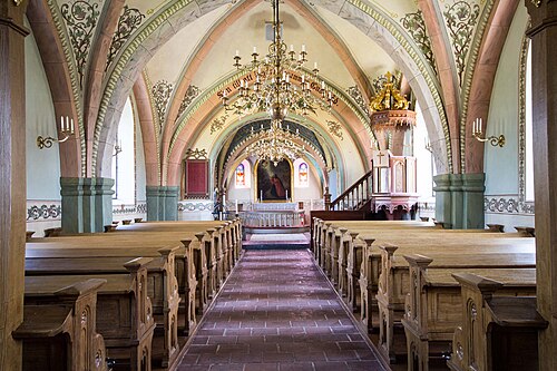 Hemmesdynge kyrka, interno