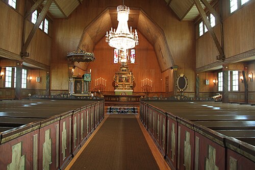 Alanäs kyrka, interno