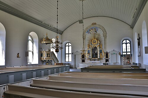 Alböke kyrka, interno