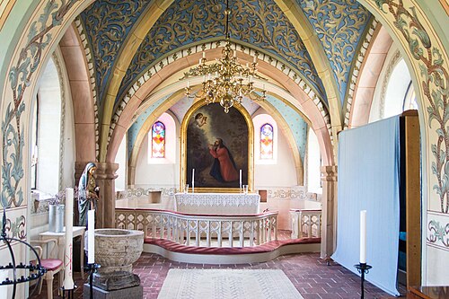 Hemmesdynge kyrka, interno