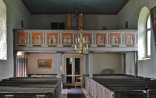 Myresjö gamla kyrka, interno