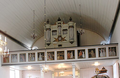 Rystads kyrka, interno
