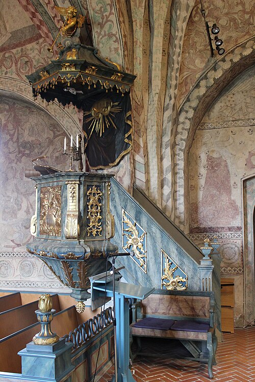 Vätö kyrka, interno