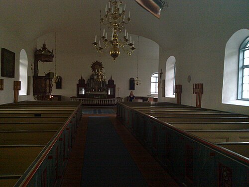 Fårö kyrka, interno
