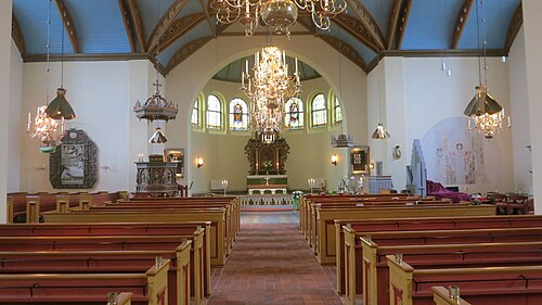 Harplinge kyrka, interno