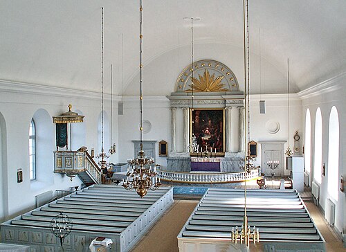 Tvings kyrka, interno