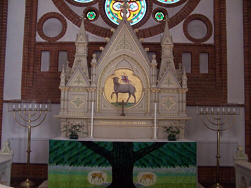 Bunkeflo kyrka, interno