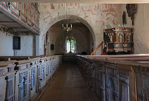 Drevs gamla kyrka, interno