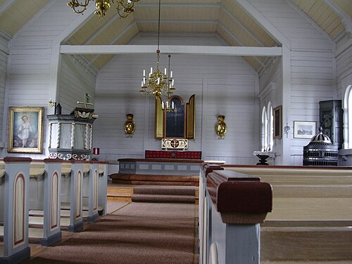 Kvikkjokks kyrka, interno