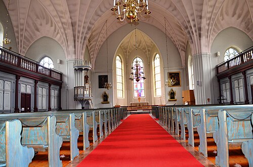 Skinnskattebergs kyrka, interno