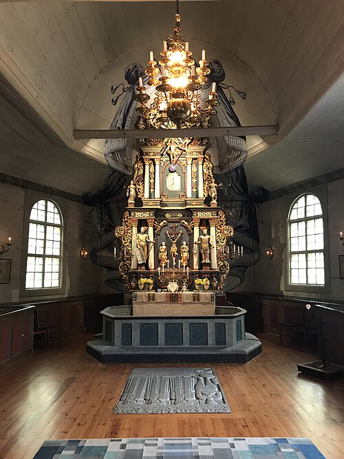 Visnums kyrka, interno