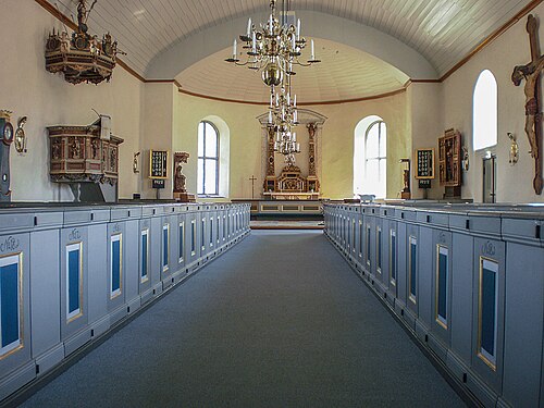 Åseda kyrka, interno