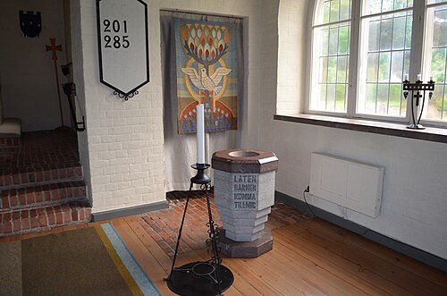 Baltaks kyrka, interno