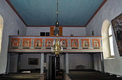 Myresjö gamla kyrka, interno