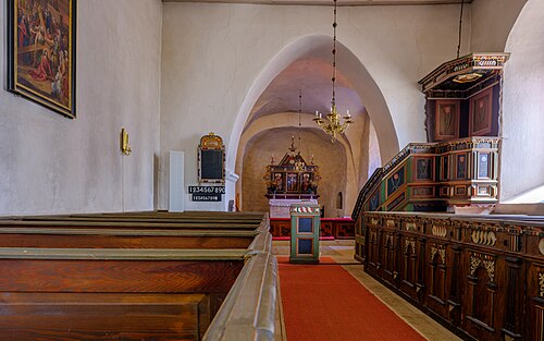 Västerhejde kyrka, intérieur