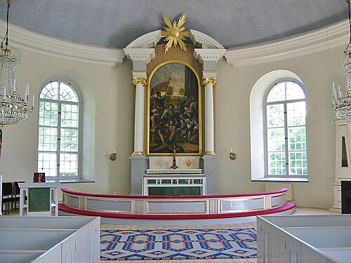Bäckebo kyrka, interno